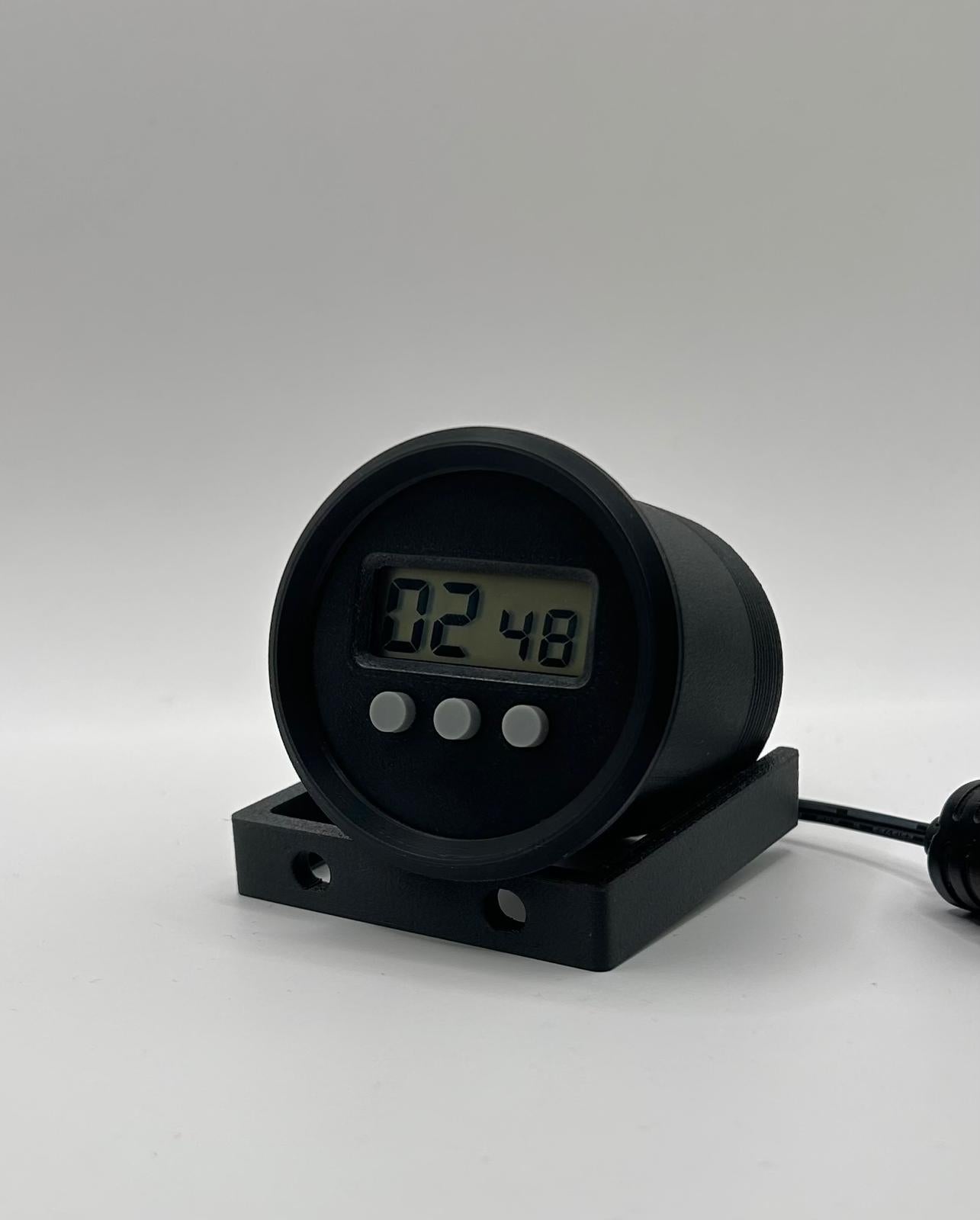 52mm lapticer in VDO retro-style-replica for Mercedes W201 / W124 (12V)