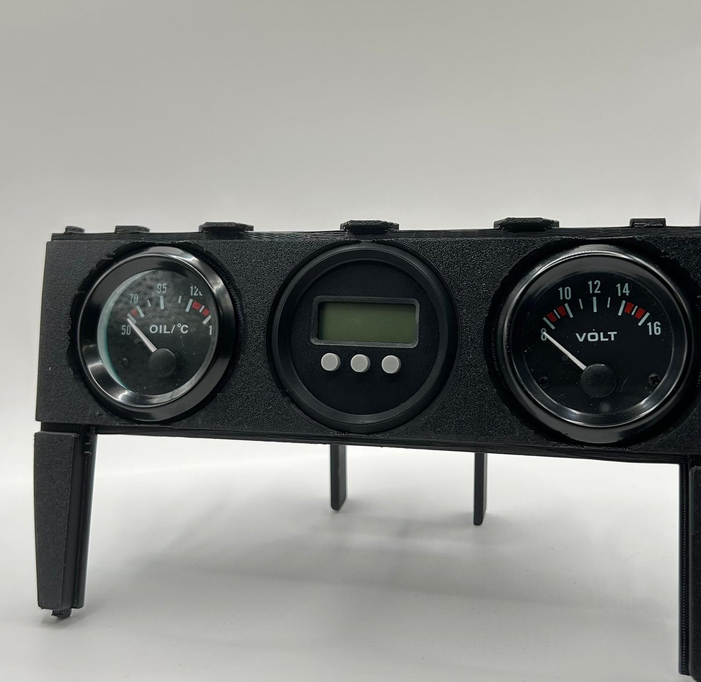 52 mm Laptimer im VDO-Retro-Stil – Replika für Mercedes W201 / W124 (12V) Nachfertigung