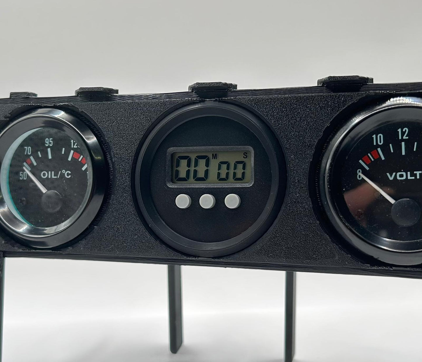 52mm lapticer in VDO retro-style-replica for Mercedes W201 / W124 (12V)