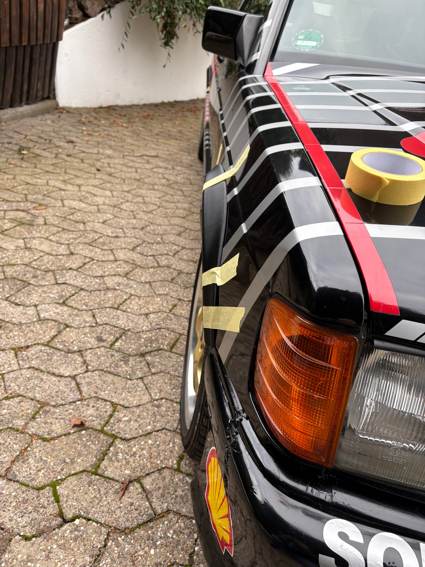 Radlaufverbreiterung Satz 4-teilig 16V Design Look Mercedes W201 190 / 190E Fender Flares 2.3-16 2.5-16