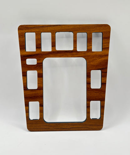 Mercedes W201 190E Schaltbrett NEU Nachfertigung Variation L Holz Optik Lever panel Wooden Optics NEW Reproduction. ✅For Automatic and Manual Transmission✅