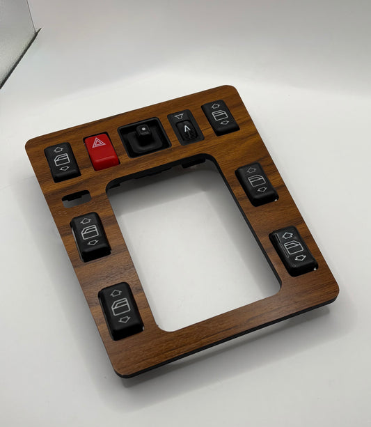 Mercedes W201 190E Schaltbrett NEU Nachfertigung Variation L Holz Optik Lever panel Wooden Optics NEW Reproduction. ✅For Automatic and Manual Transmission✅