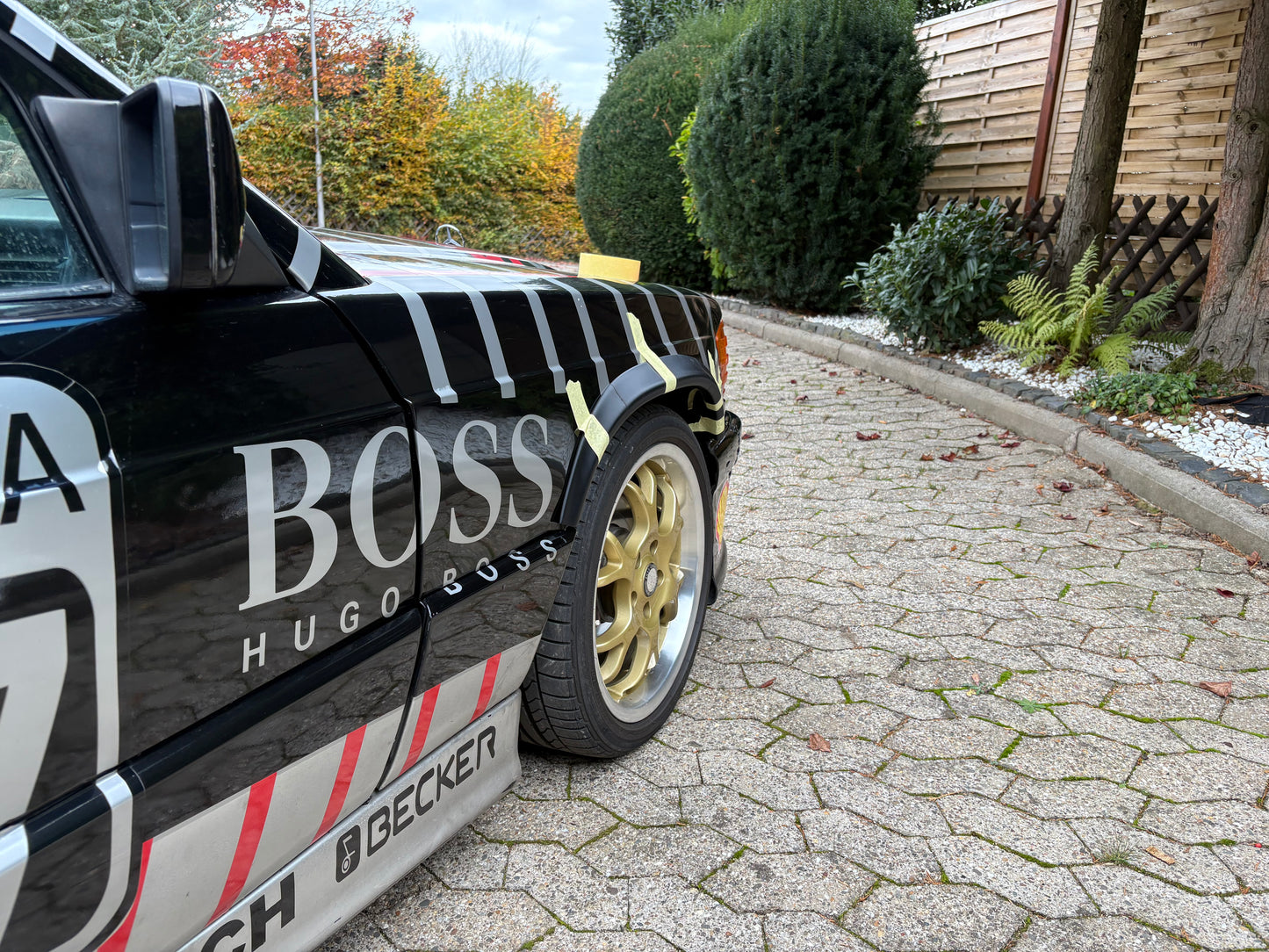 Radlaufverbreiterung Satz 4-teilig 16V Design Look Mercedes W201 190 / 190E Fender Flares 2.3-16 2.5-16