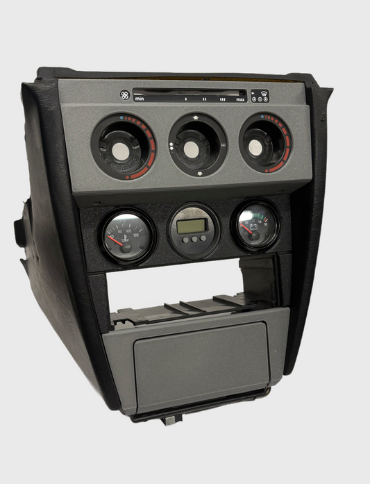 Mercedes W201 190E Blende Mittelkonsole & Aschenbecher Decor Set Grau Texturiert