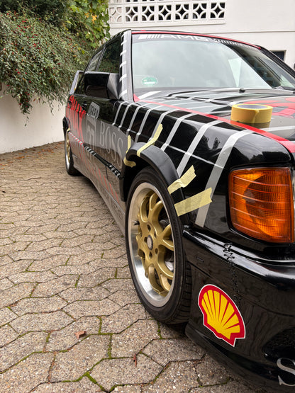 Radlaufverbreiterung Satz 4-teilig 16V Design Look Mercedes W201 190 / 190E Fender Flares 2.3-16 2.5-16