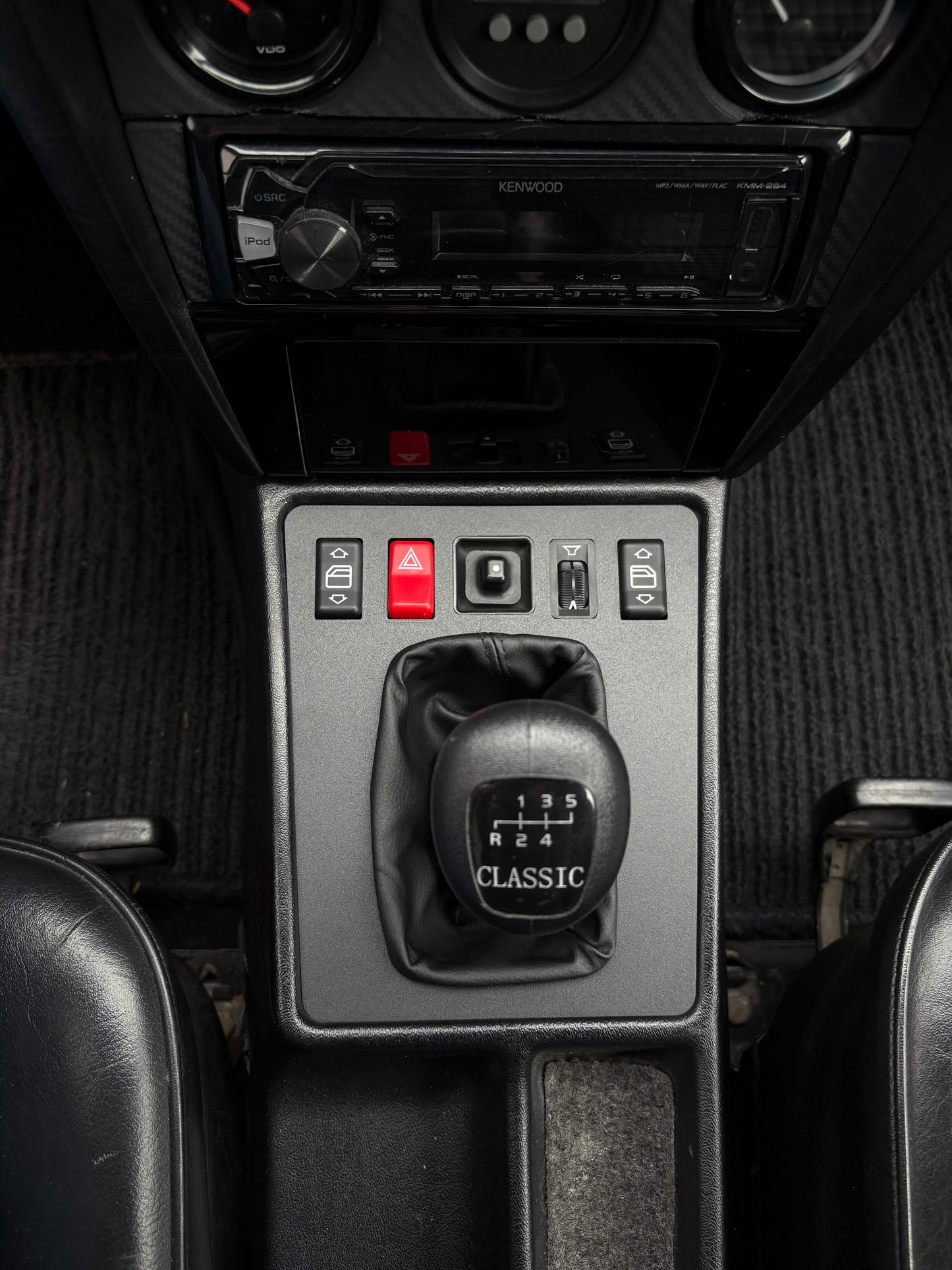 Mercedes W201 190E Schaltbrett NEU Variation F Schwarz Lever panel Matte Black NEW. ✅For Automatic and Manual Transmission✅