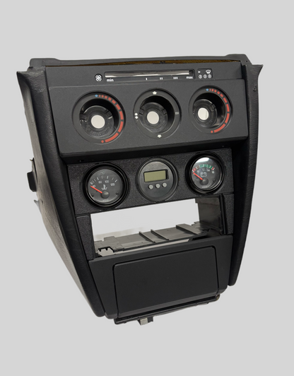 Mercedes W201 190E Center Console Trim & Ashtray Decor Set Matte Black