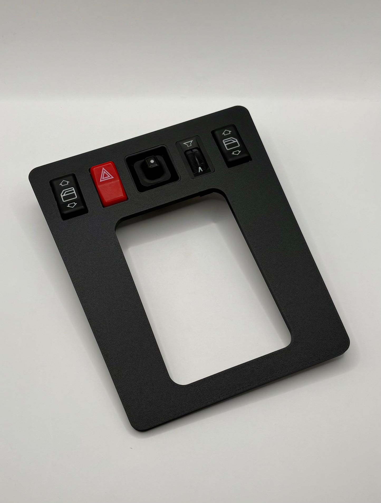 Mercedes W201 190E Schaltbrett NEU Variation F Schwarz Lever panel Matte Black NEW. ✅For Automatic and Manual Transmission✅