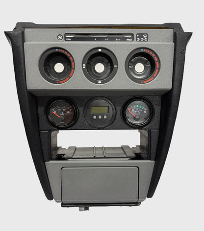 Mercedes W201 190E Center Console Trim & Ashtray Decor Set Grey Textured