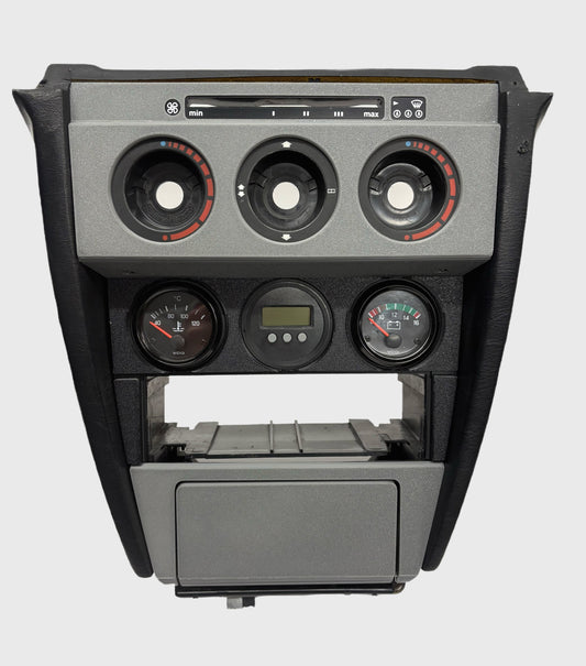 Mercedes W201 190E Blende Mittelkonsole & Aschenbecher Decor Set Grau Texturiert