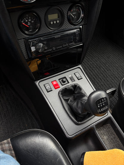 Mercedes W201 190E Schaltbrett NEU Variation F Schwarz Lever panel Matte Black NEW. ✅For Automatic and Manual Transmission✅