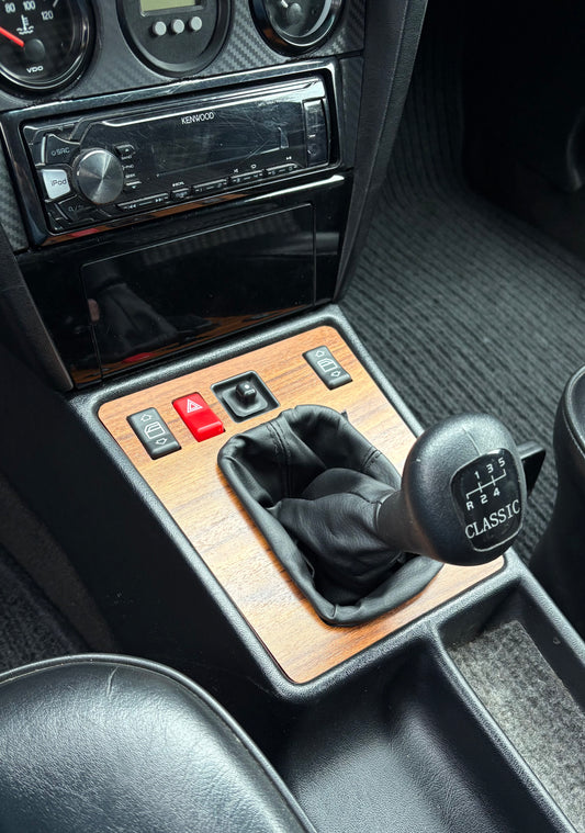 Mercedes W201 190E Schaltbrett NEU Holz Variation C Lever panel Wood NEW