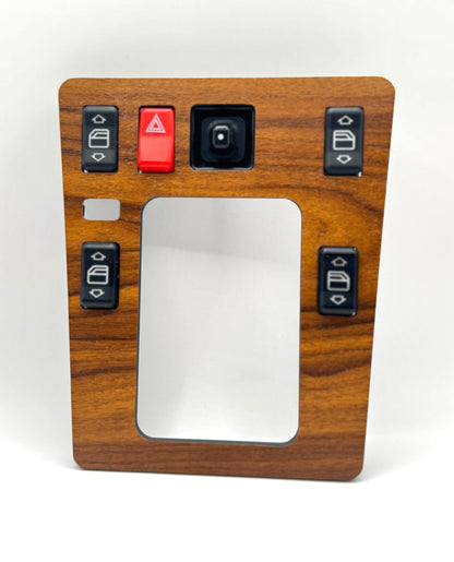 Mercedes Mopf Facelift W201 190E Schaltbrett Schalttafel Nachfertigung NEU Holz Variation I Lever panel Wood NEW Reproduction