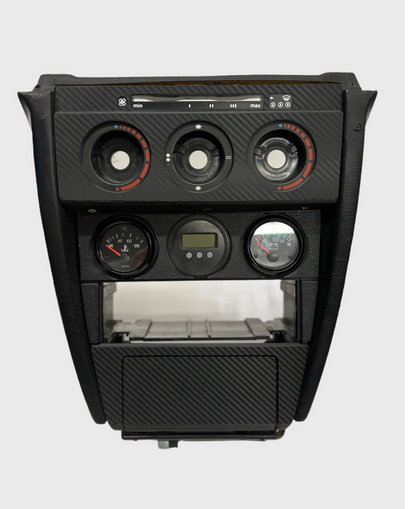 Mercedes W201 190E Center Console Trim Panel & Ashtray Decor Set Carbon