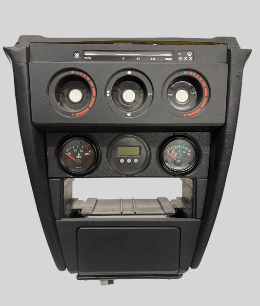 Mercedes W201 190E Center Console Trim & Ashtray Decor Set Matte Black